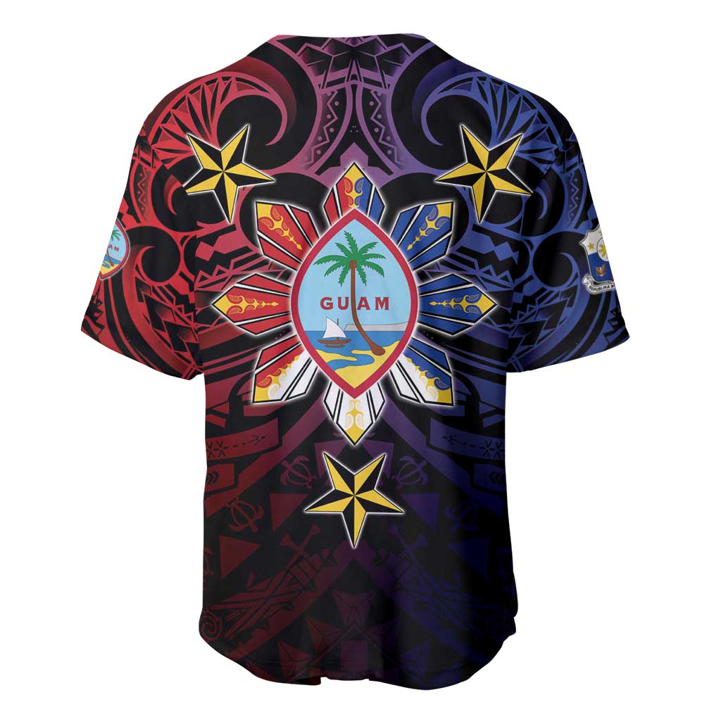 Philippines Guam Baseball Jersey Filipino Sun With Guaman Seal