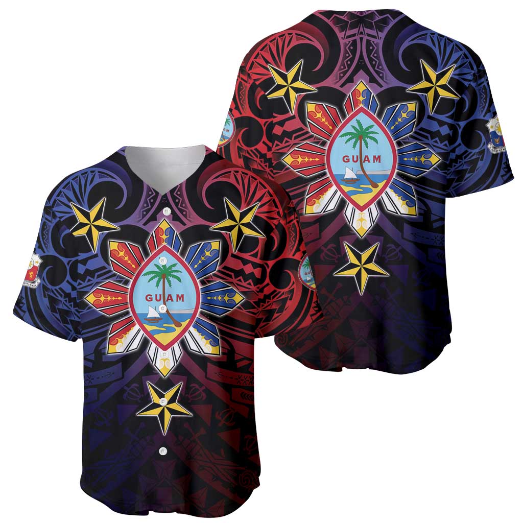 Philippines Guam Baseball Jersey Filipino Sun With Guaman Seal