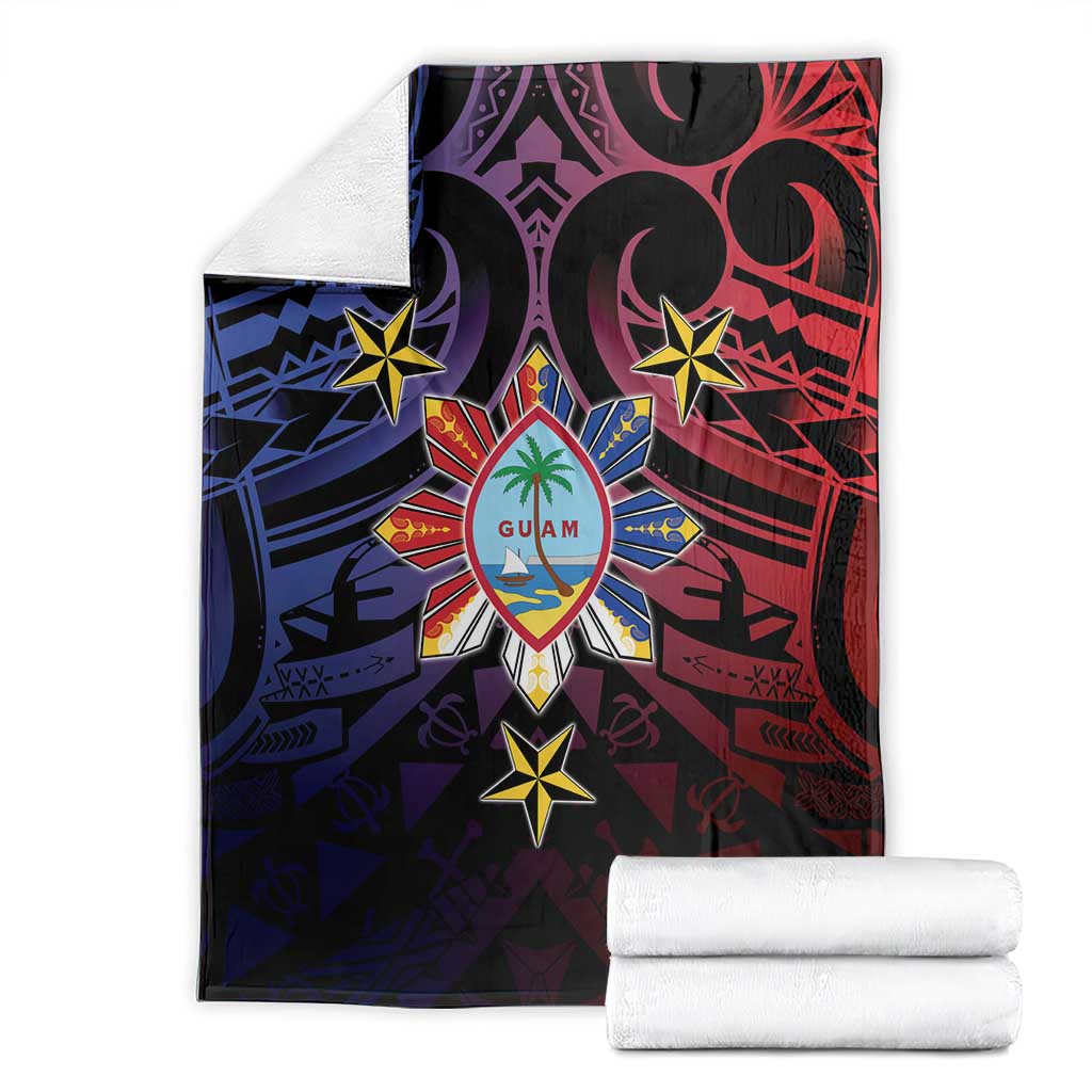 Philippines Guam Blanket Filipino Sun With Guaman Seal