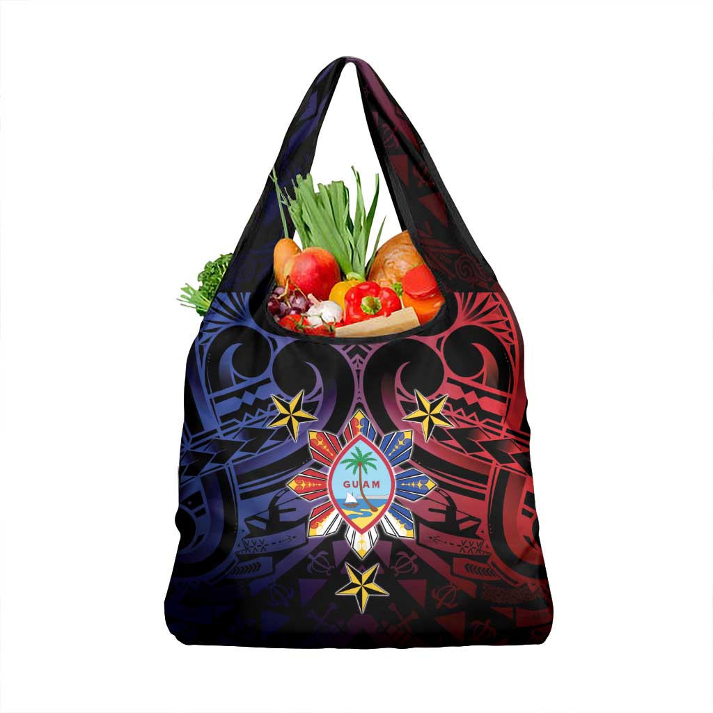 Philippines Guam Grocery Bag Filipino Sun With Guaman Seal