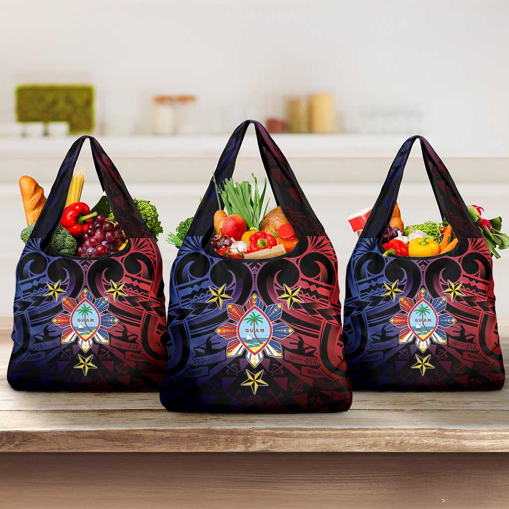 Philippines Guam Grocery Bag Filipino Sun With Guaman Seal