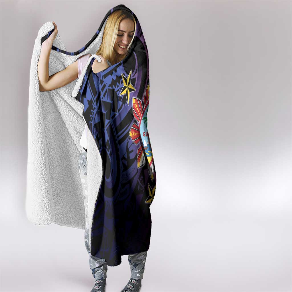 Philippines Guam Hooded Blanket Filipino Sun With Guaman Seal