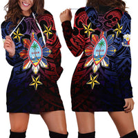 Philippines Guam Hoodie Dress Filipino Sun With Guaman Seal LT05 - Polynesian Pride