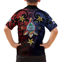 Philippines Guam Kid Hawaiian Shirt Filipino Sun With Guaman Seal