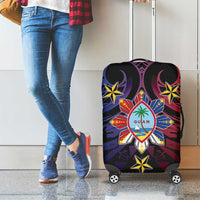 Philippines Guam Luggage Cover Filipino Sun With Guaman Seal LT05 - Polynesian Pride