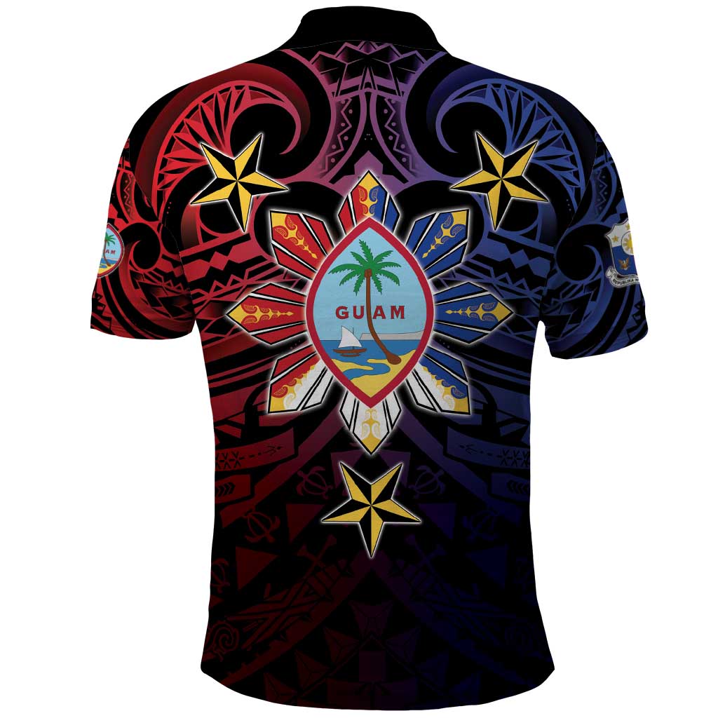 Philippines Guam Polo Shirt Filipino Sun With Guaman Seal