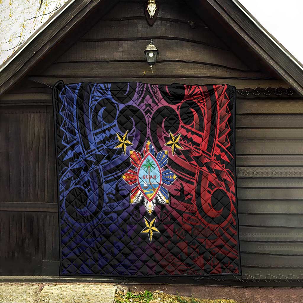 Philippines Guam Quilt Filipino Sun With Guaman Seal