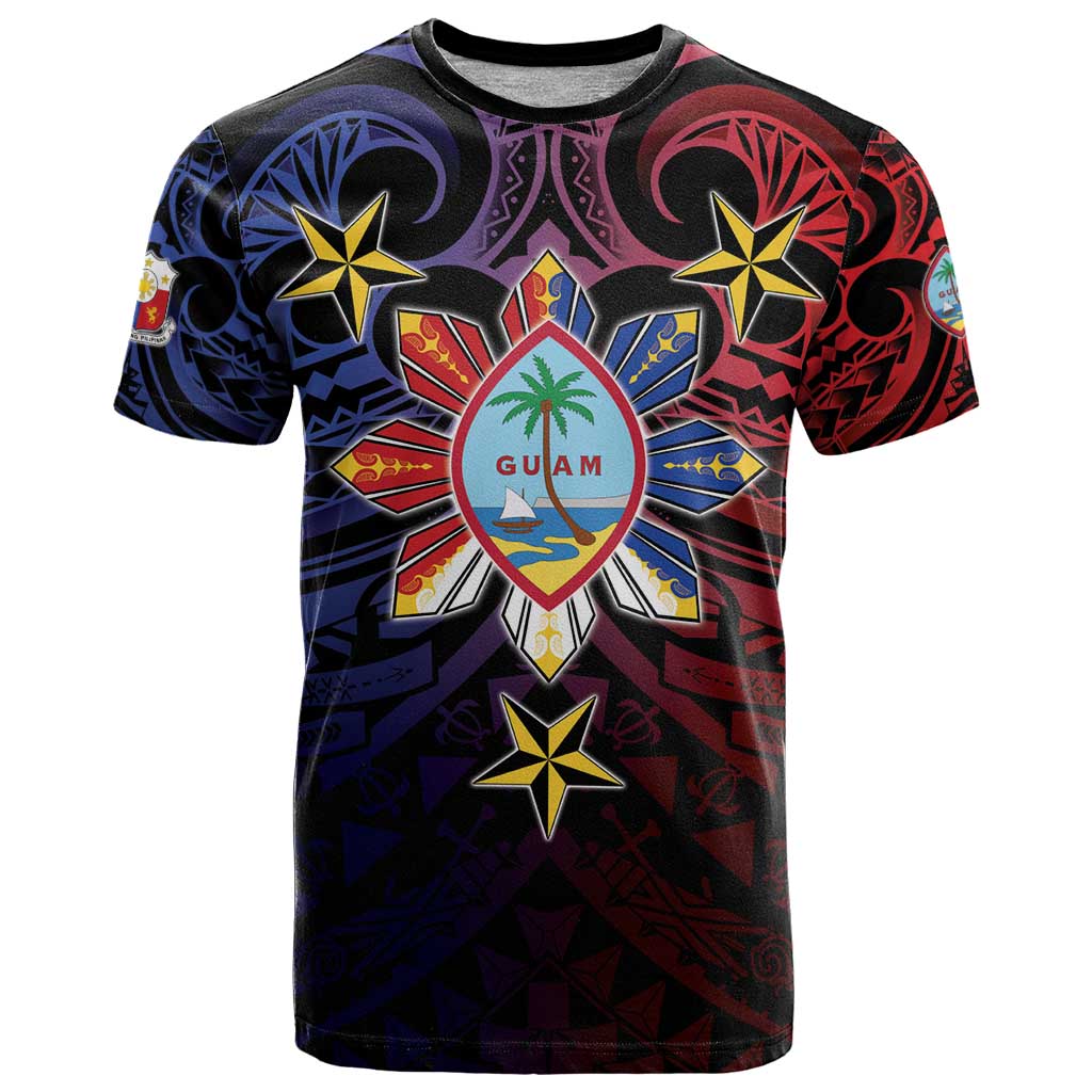Philippines Guam T Shirt Filipino Sun With Guaman Seal
