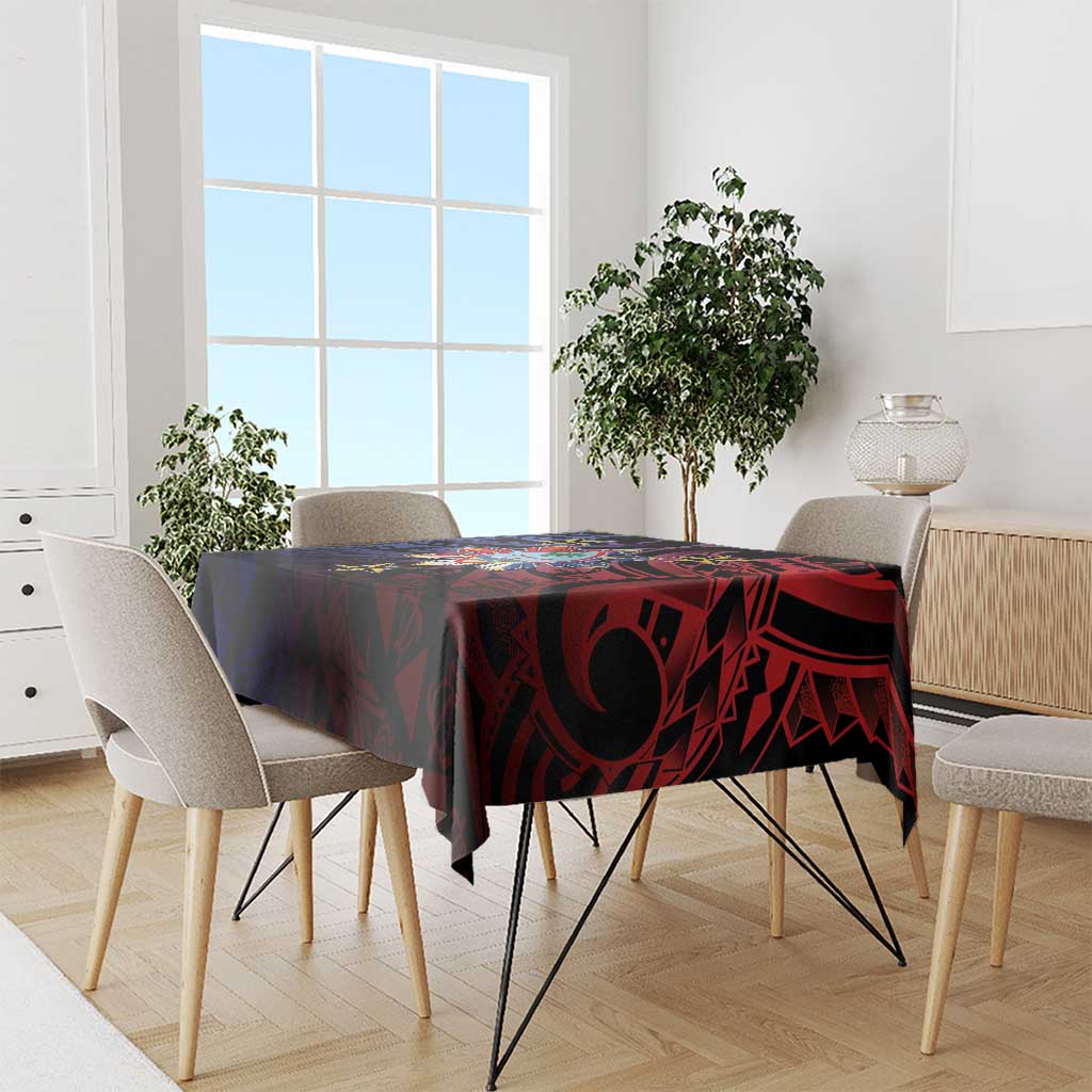 Philippines Guam Tablecloth Filipino Sun With Guaman Seal