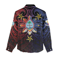 Philippines Guam Women Casual Shirt Filipino Sun With Guaman Seal LT05 - Polynesian Pride
