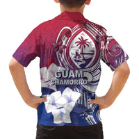 Guam Gadao Family Matching Off The Shoulder Long Sleeve Dress and Hawaiian Shirt Hafa Adai Micronesian Tribal Pattern LT05 - Polynesian Pride