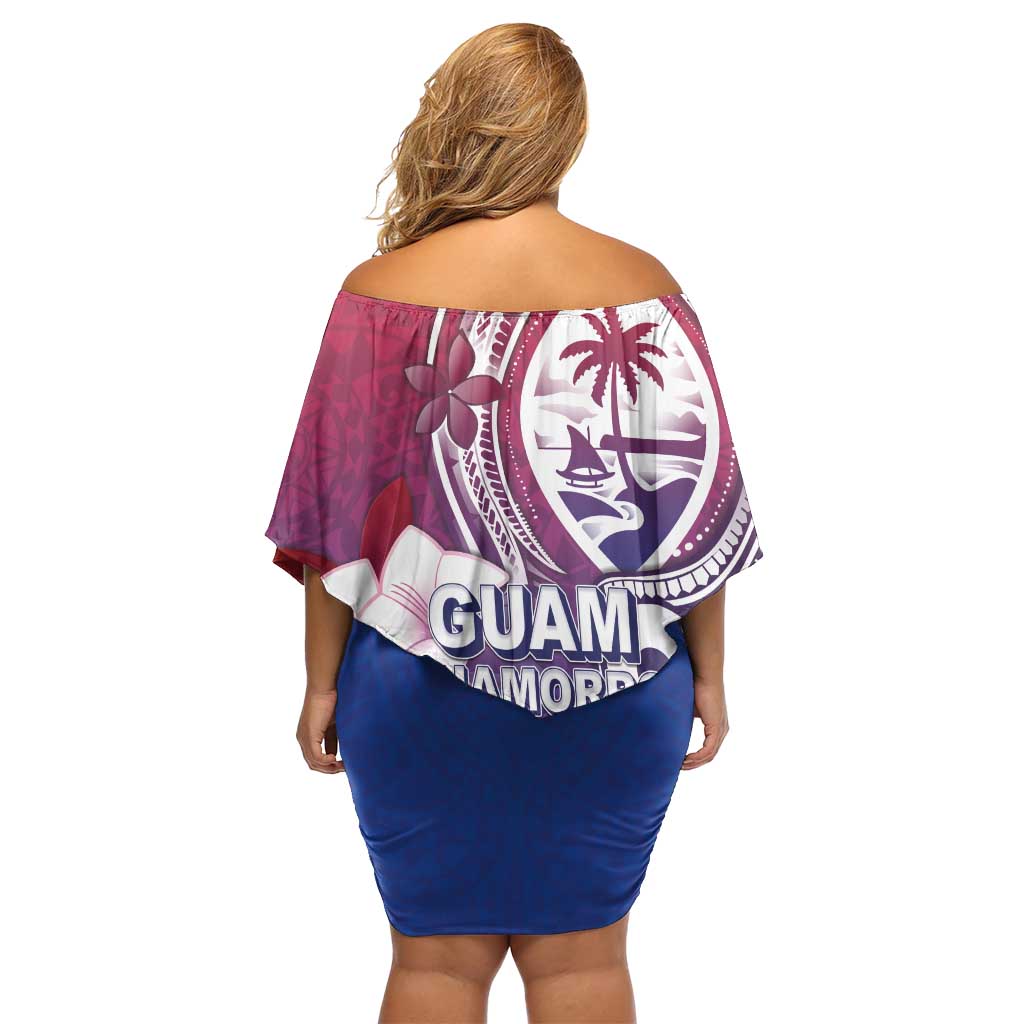 Guam Gadao Family Matching Off Shoulder Short Dress and Hawaiian Shirt Hafa Adai Micronesian Tribal Pattern LT05 - Polynesian Pride