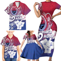 Guam Gadao Family Matching Short Sleeve Bodycon Dress and Hawaiian Shirt Hafa Adai Micronesian Tribal Pattern LT05 - Polynesian Pride