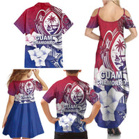 Guam Gadao Family Matching Summer Maxi Dress and Hawaiian Shirt Hafa Adai Micronesian Tribal Pattern LT05 - Polynesian Pride