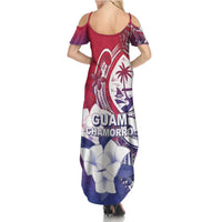 Guam Gadao Family Matching Summer Maxi Dress and Hawaiian Shirt Hafa Adai Micronesian Tribal Pattern LT05 - Polynesian Pride