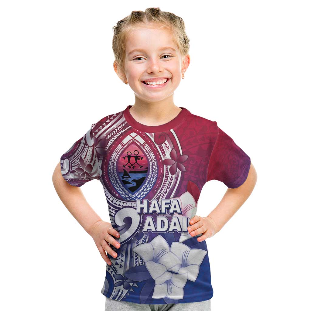 Guam Gadao Kid T Shirt Hafa Adai Micronesian Tribal Pattern