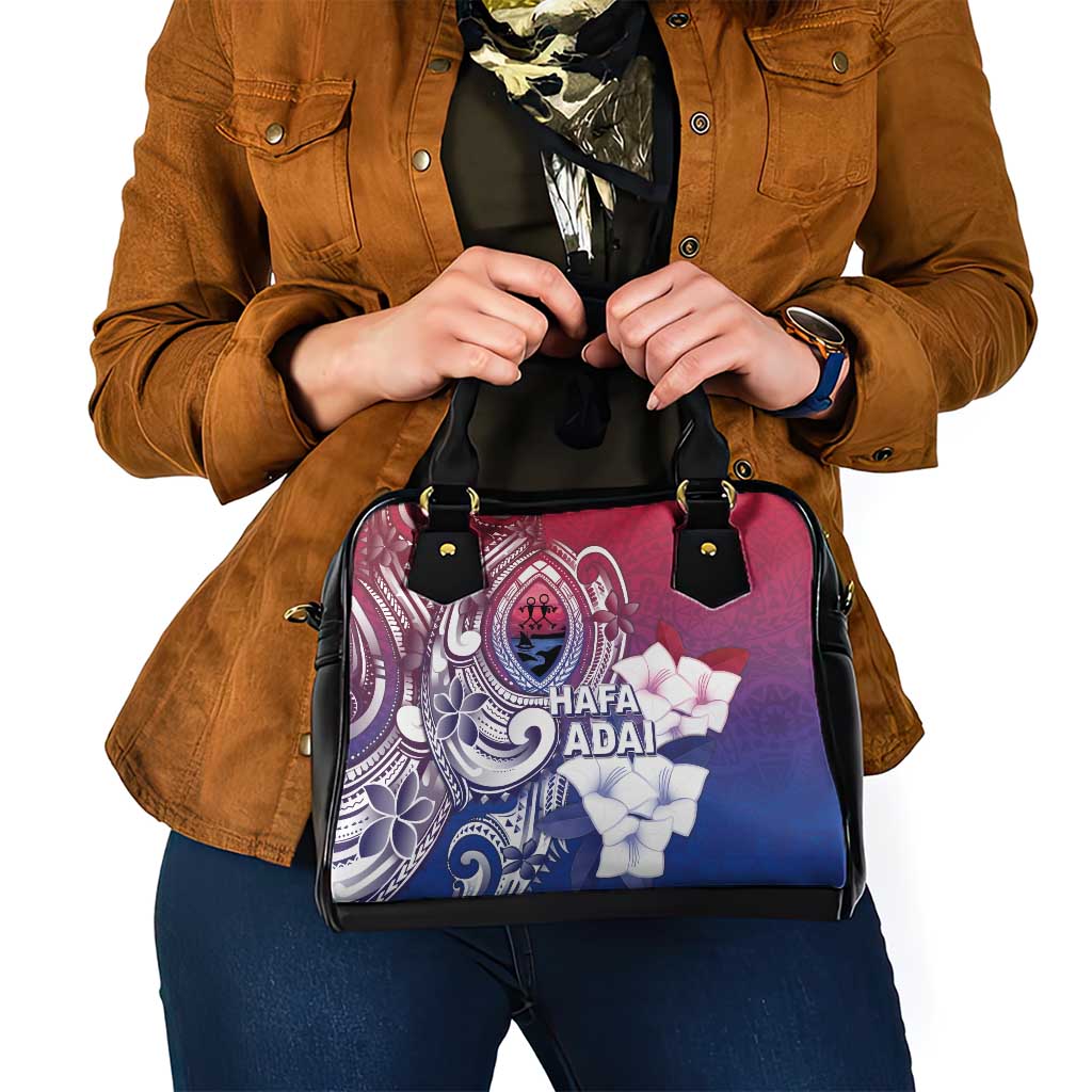 Guam Gadao Shoulder Handbag Hafa Adai Micronesian Tribal Pattern