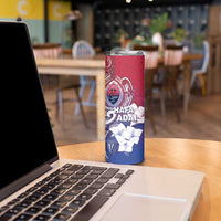 Guam Gadao Skinny Tumbler Hafa Adai Micronesian Tribal Pattern