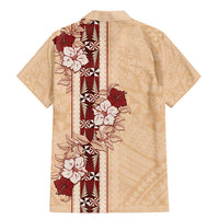 Tonga Language Week Family Matching Mermaid Dress and Hawaiian Shirt Hibiscus Tongan Ngatu Pattern LT05 - Polynesian Pride