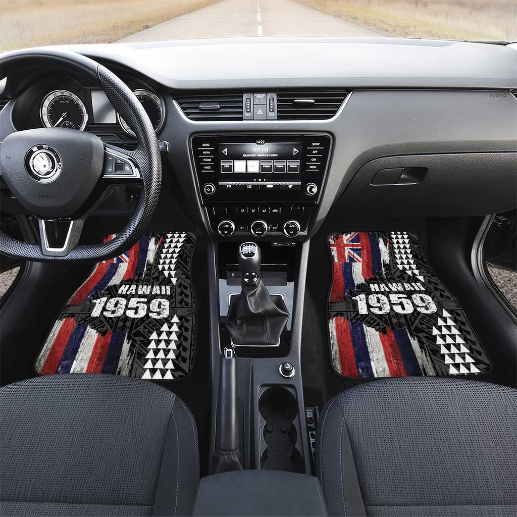 Hawaii 1959 Statehood Day Car Mats Classic Style