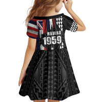 Hawaii 1959 Statehood Day Family Matching Off Shoulder Short Dress and Hawaiian Shirt Classic Style LT05 - Polynesian Pride