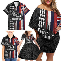 Hawaii 1959 Statehood Day Family Matching Off Shoulder Short Dress and Hawaiian Shirt Classic Style LT05 - Polynesian Pride