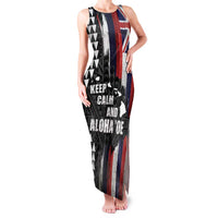 Hawaii 1959 Statehood Day Family Matching Tank Maxi Dress and Hawaiian Shirt Classic Style LT05 Mom's Dress Black - Polynesian Pride