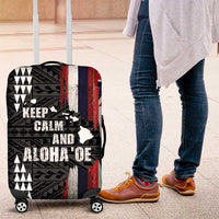 Hawaii 1959 Statehood Day Luggage Cover Classic Style LT05 Black - Polynesian Pride