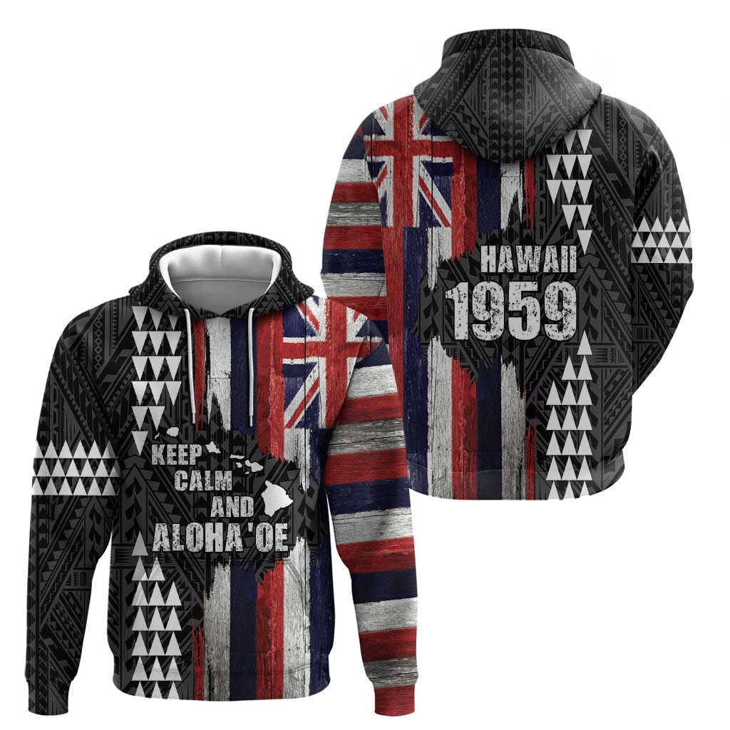 Hawaii 1959 Statehood Day Zip Hoodie Classic Style LT05 - Polynesian Pride