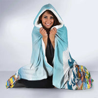Hawaii Outrigger Canoe Race Hooded Blanket Polynesian Style Watercolor Style LT05 - Polynesian Pride