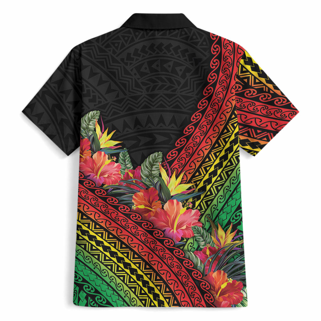 Retro Hawaiian Singer Hawaiian Shirt Polynesian Style Tropical Flowers LT05 - Polynesian Pride