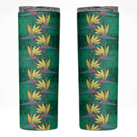 Hawaii Waikiki King Skinny Tumbler Green Quilt With Pua Manu LT05 Green - Polynesian Pride