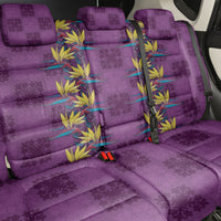 Hawaii Waikiki King Back Car Seat Cover Purple Quilt With Pua Manu LT05 - Polynesian Pride