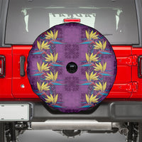 Hawaii Waikiki King Spare Tire Cover Purple Quilt With Pua Manu LT05 - Polynesian Pride