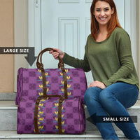 Hawaii Waikiki King Travel Bag Purple Quilt With Pua Manu LT05 - Polynesian Pride