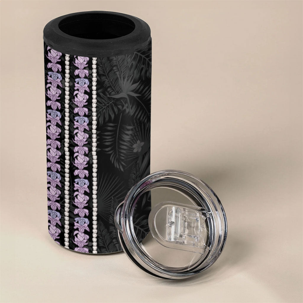 Hawaii Queen Liliuokalani 4 in 1 Can Cooler Tumbler Hawaiian Lei Pua Kalaunu LT05 - Polynesian Pride