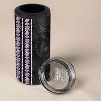 Hawaii Queen Liliuokalani 4 in 1 Can Cooler Tumbler Hawaiian Lei Pua Kalaunu LT05 - Polynesian Pride