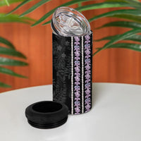 Hawaii Queen Liliuokalani 4 in 1 Can Cooler Tumbler Hawaiian Lei Pua Kalaunu LT05 - Polynesian Pride