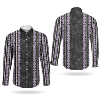Hawaii Queen Liliuokalani Couples Matching Puletasi and Long Sleeve Button Shirt Hawaiian Lei Pua Kalaunu LT05 - Polynesian Pride