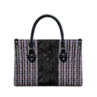 Hawaii Queen Liliuokalani Leather Bag Hawaiian Lei Pua Kalaunu LT05 - Polynesian Pride