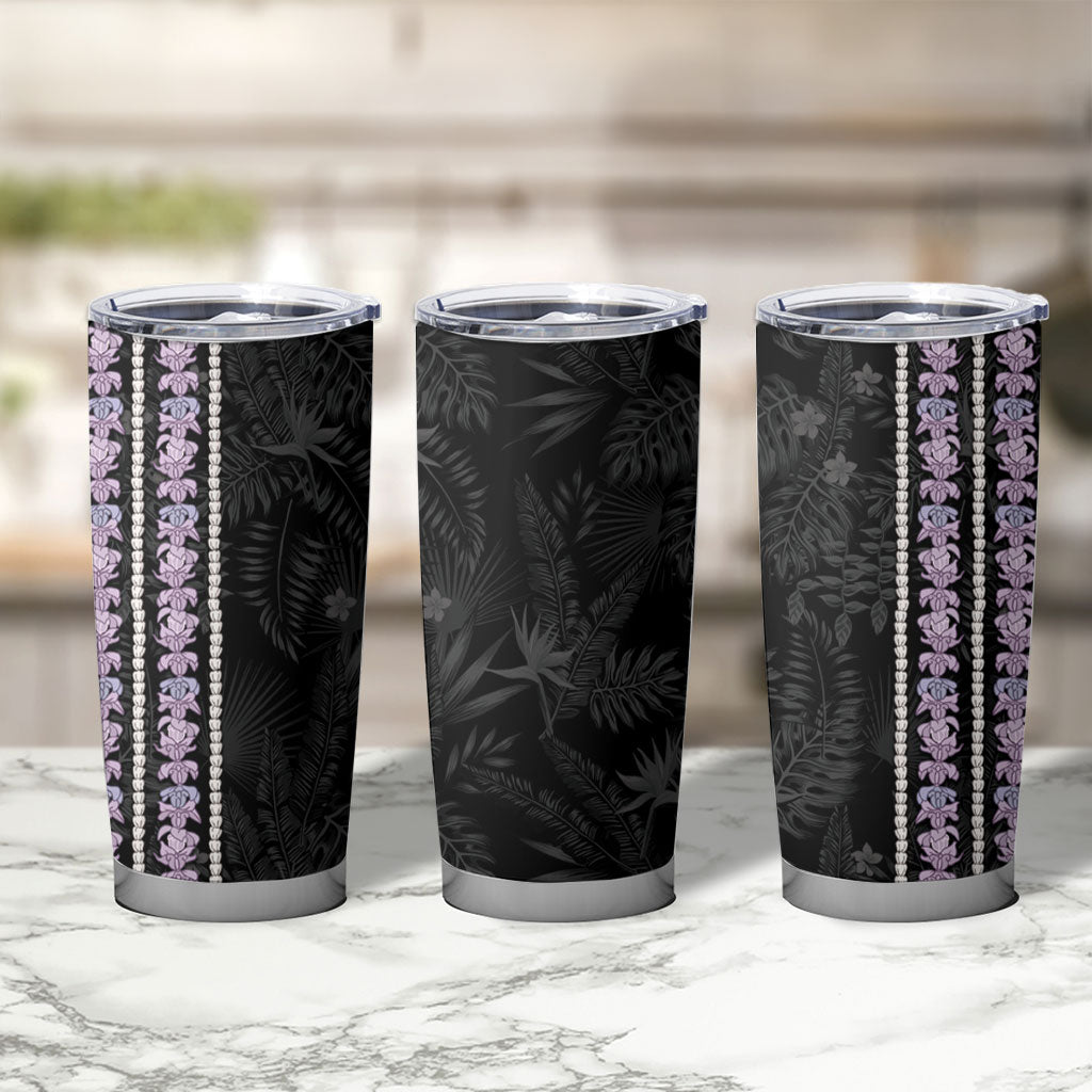 Hawaii Queen Liliuokalani Tumbler Cup Hawaiian Lei Pua Kalaunu LT05 - Polynesian Pride