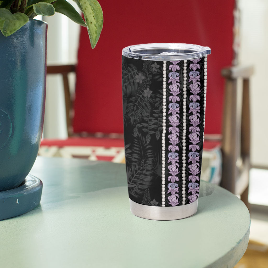Hawaii Queen Liliuokalani Tumbler Cup Hawaiian Lei Pua Kalaunu LT05 - Polynesian Pride
