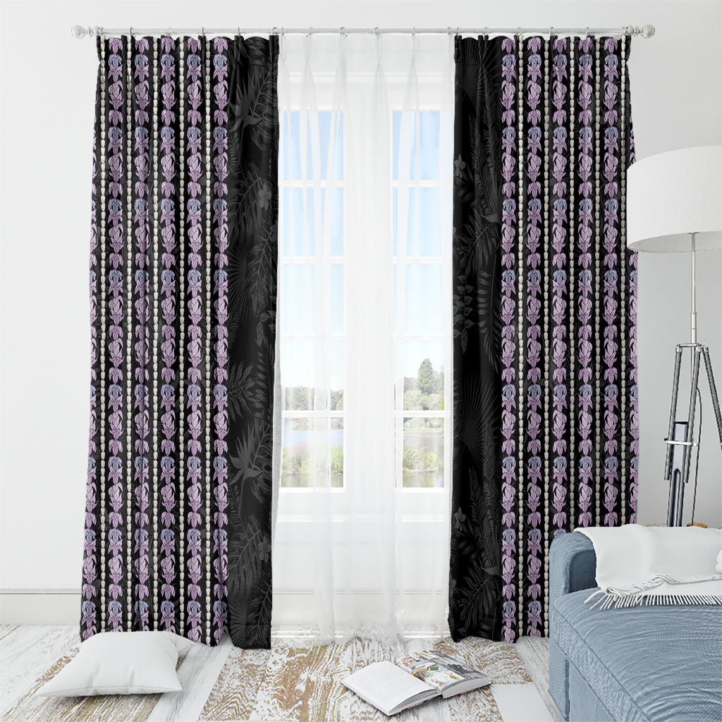 Hawaii Queen Liliuokalani Window Curtain Hawaiian Lei Pua Kalaunu LT05 - Polynesian Pride