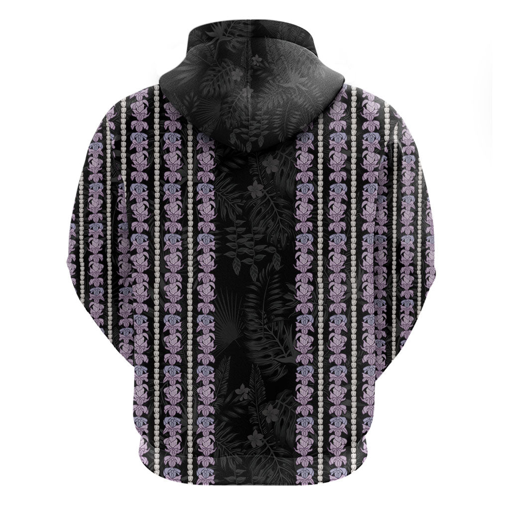 Hawaii Queen Liliuokalani Zip Hoodie Hawaiian Lei Pua Kalaunu LT05 - Polynesian Pride