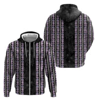 Hawaii Queen Liliuokalani Zip Hoodie Hawaiian Lei Pua Kalaunu LT05 - Polynesian Pride