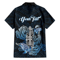 Personalised Polynesia Go Surfing Family Matching Off Shoulder Maxi Dress and Hawaiian Shirt The Pacific Wave Of Water LT05 - Polynesian Pride