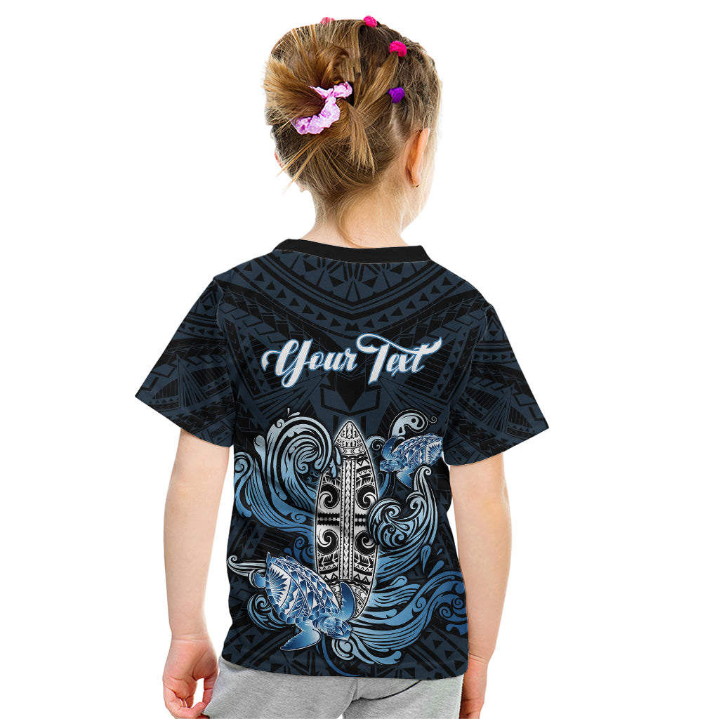 Personalised Polynesia Go Surfing Kid T Shirt The Pacific Wave Of Water LT05 - Polynesian Pride