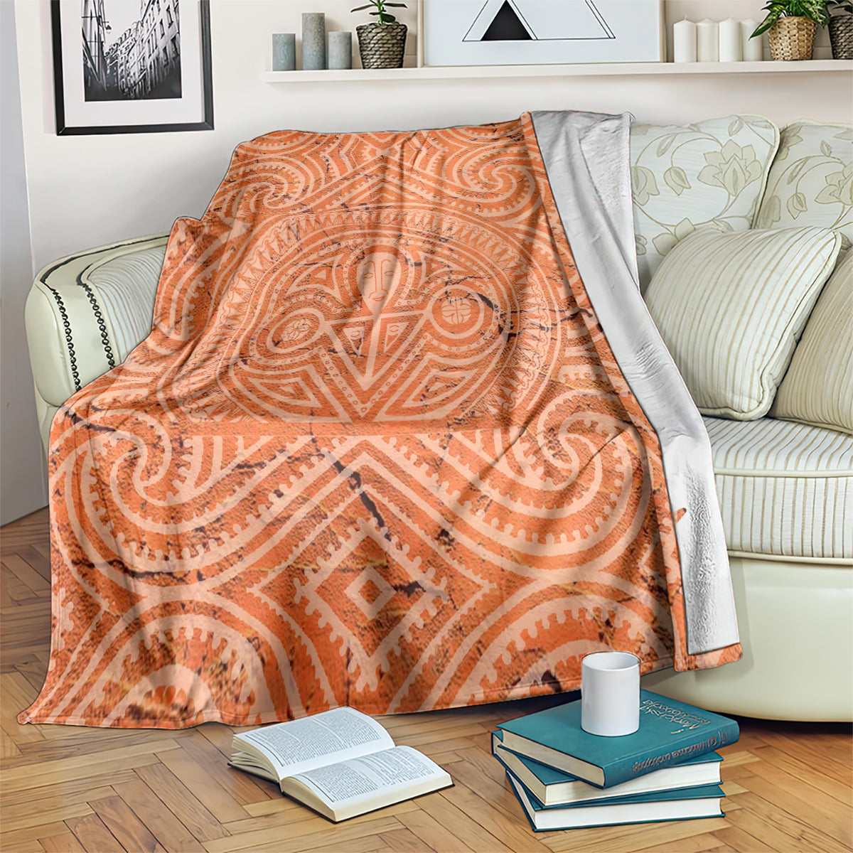 Lapita Culture Blanket Iconic Double Face Pattern LT05 - Polynesian Pride