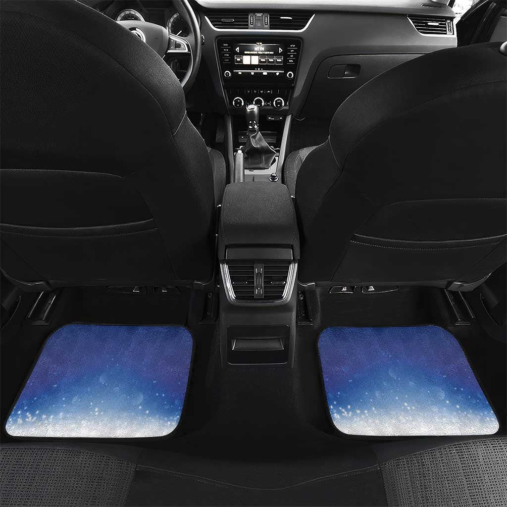 Samoa Christmas Car Mats Snow Globe With Samoan Santa - Polynesian Pride