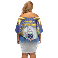 Samoa Christmas Family Matching Off Shoulder Short Dress and Hawaiian Shirt Snow Globe With Samoan Santa LT05 - Polynesian Pride